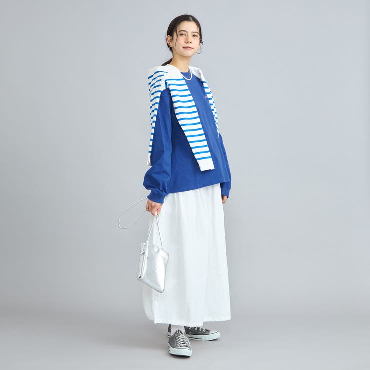 USAコットン天竺チビロゴ刺繍ロングスリーブTシャツ | coen【women】 | 詳細画像29 