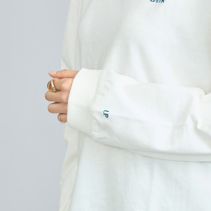USAコットン天竺チビロゴ刺繍ロングスリーブTシャツ | coen【women】 | 詳細画像36 