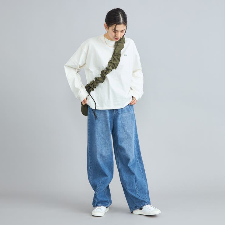 USAコットン天竺チビロゴ刺繍ロングスリーブTシャツ | coen【women】 | 詳細画像7 