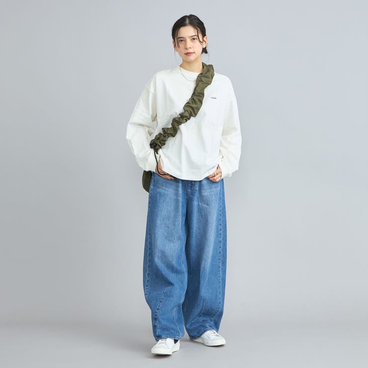 USAコットン天竺チビロゴ刺繍ロングスリーブTシャツ | coen【women】 | 詳細画像8 