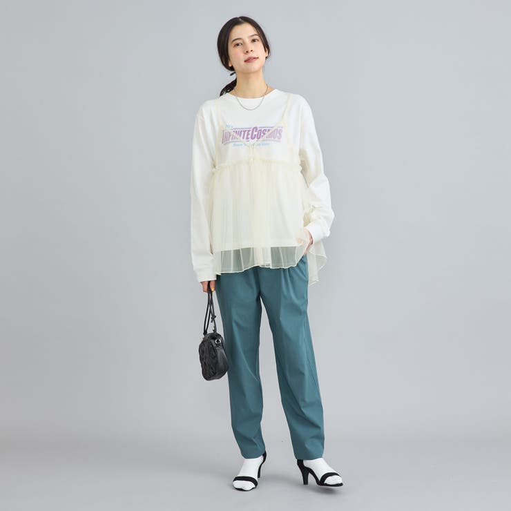 チュールキャミ付きロックTシャツ | coen【women】 | 詳細画像13 