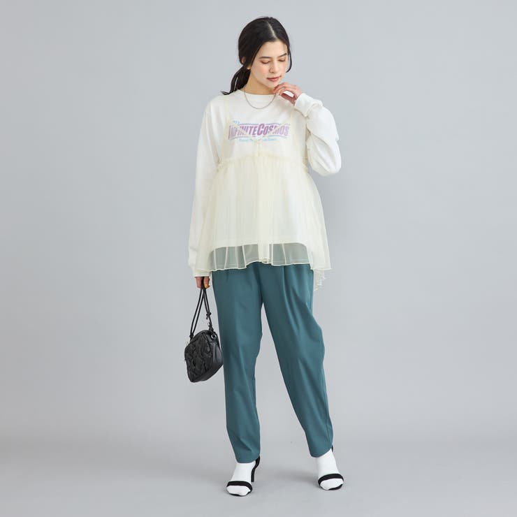 チュールキャミ付きロックTシャツ | coen【women】 | 詳細画像15 