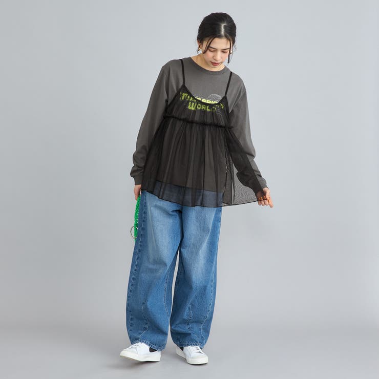 チュールキャミ付きロックTシャツ | coen【women】 | 詳細画像21 