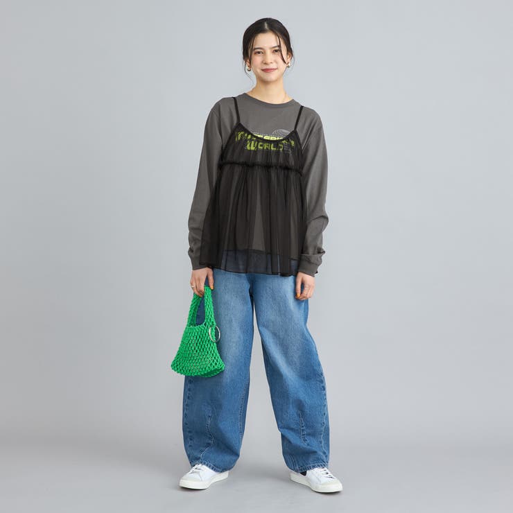 チュールキャミ付きロックTシャツ | coen【women】 | 詳細画像22 