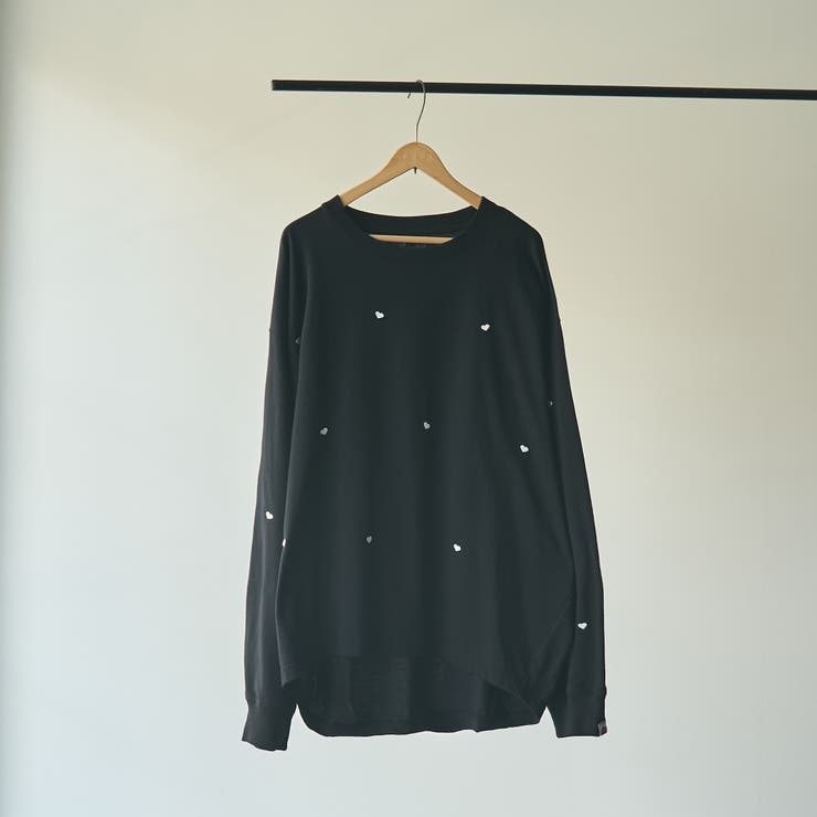 SunnySports別注ハートチビ刺繍ロングスリーブTシャツ[品番