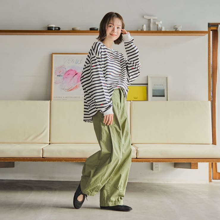 SunnySports別注ハートチビ刺繍ロングスリーブTシャツ | coen【women】 | 詳細画像24 