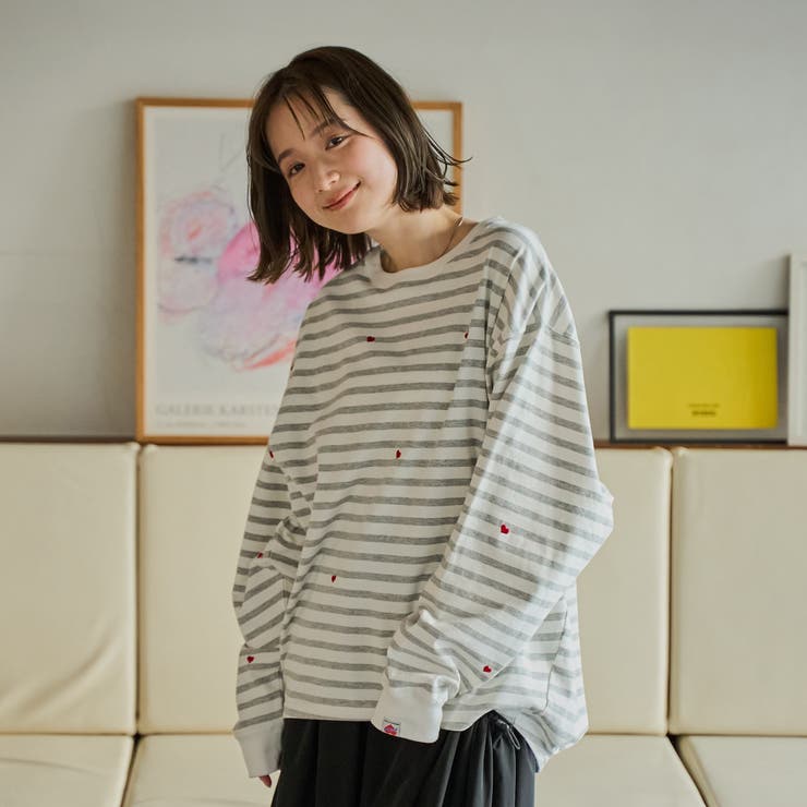 SunnySports別注ハートチビ刺繍ロングスリーブTシャツ | coen【women】 | 詳細画像26 