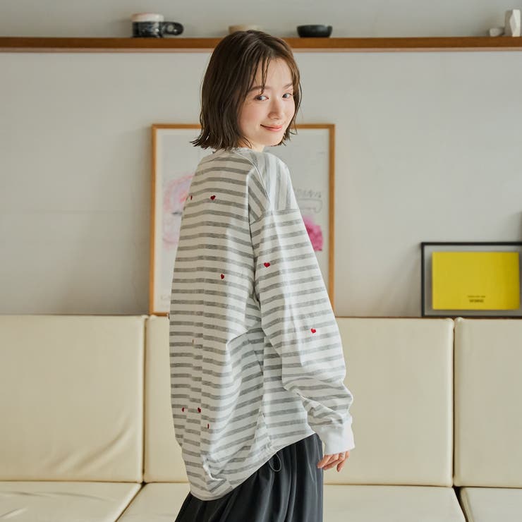 SunnySports別注ハートチビ刺繍ロングスリーブTシャツ | coen【women】 | 詳細画像27 