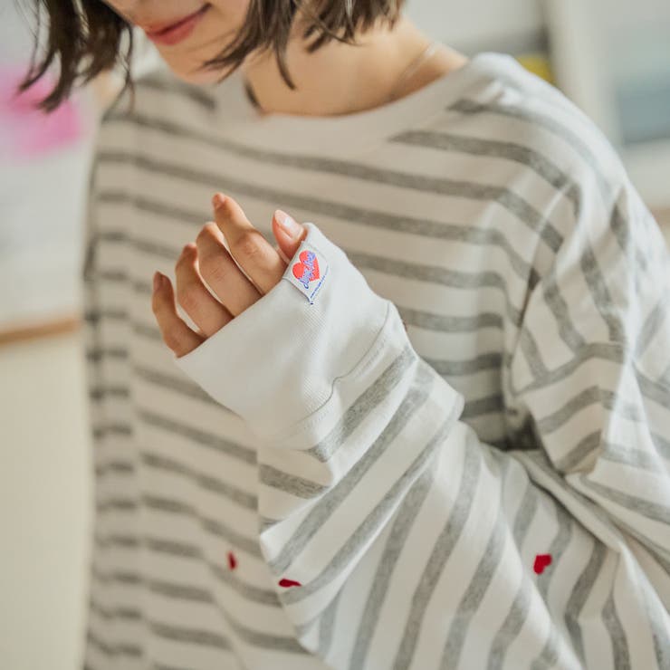 SunnySports別注ハートチビ刺繍ロングスリーブTシャツ | coen【women】 | 詳細画像28 