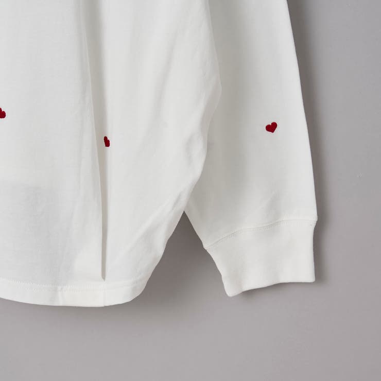 SunnySports別注ハートチビ刺繍ロングスリーブTシャツ[品番