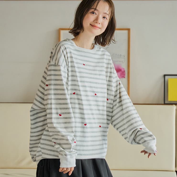 その他2 | SunnySports別注ハートチビ刺繍ロングスリーブTシャツ | coen【women】
