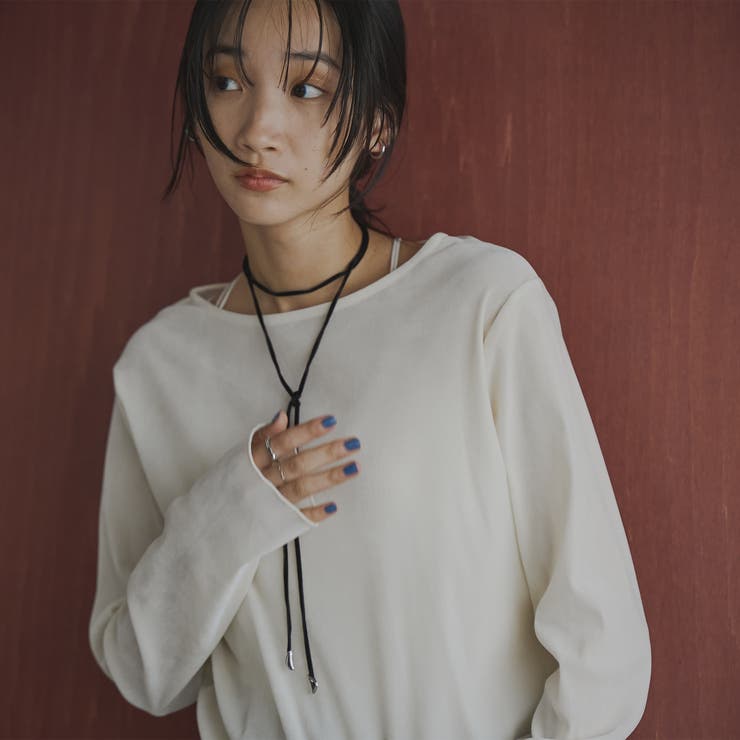 シアーベロアロングスリーブTシャツ | coen【women】 | 詳細画像11 