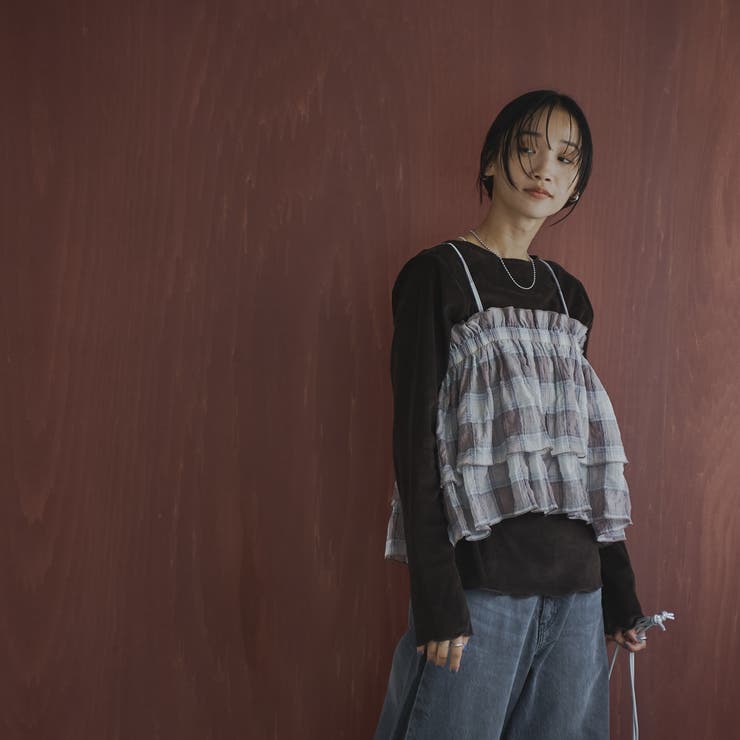 シアーベロアロングスリーブTシャツ | coen【women】 | 詳細画像5 
