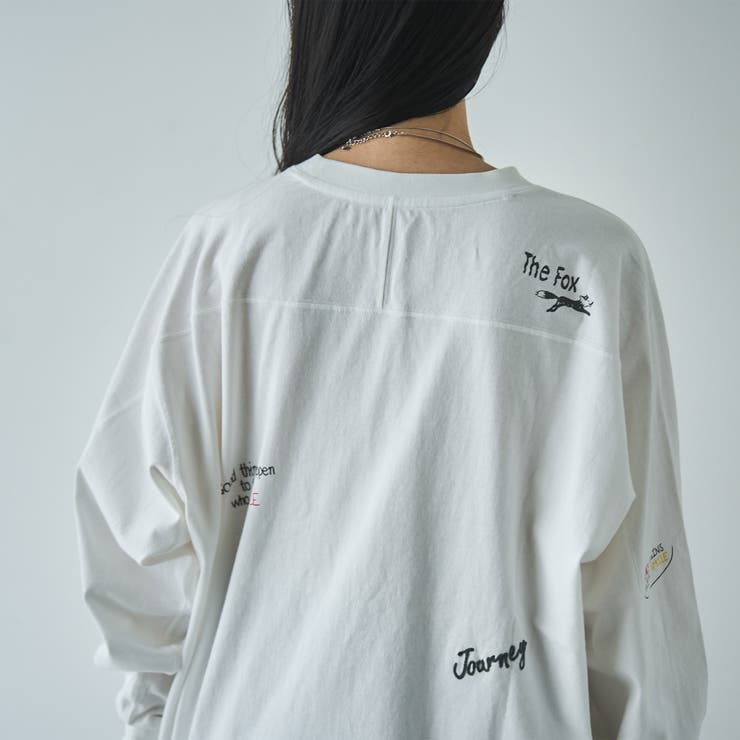 PENNEYS（ぺニーズ）別注ランダム刺繍ロングスリーブTシャツ | coen【women】 | 詳細画像19 