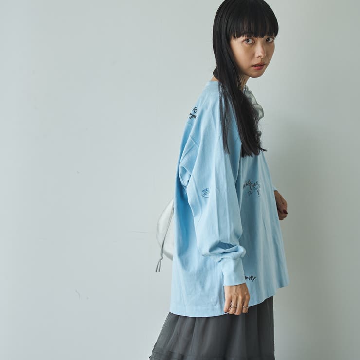 PENNEYS（ぺニーズ）別注ランダム刺繍ロングスリーブTシャツ | coen【women】 | 詳細画像22 
