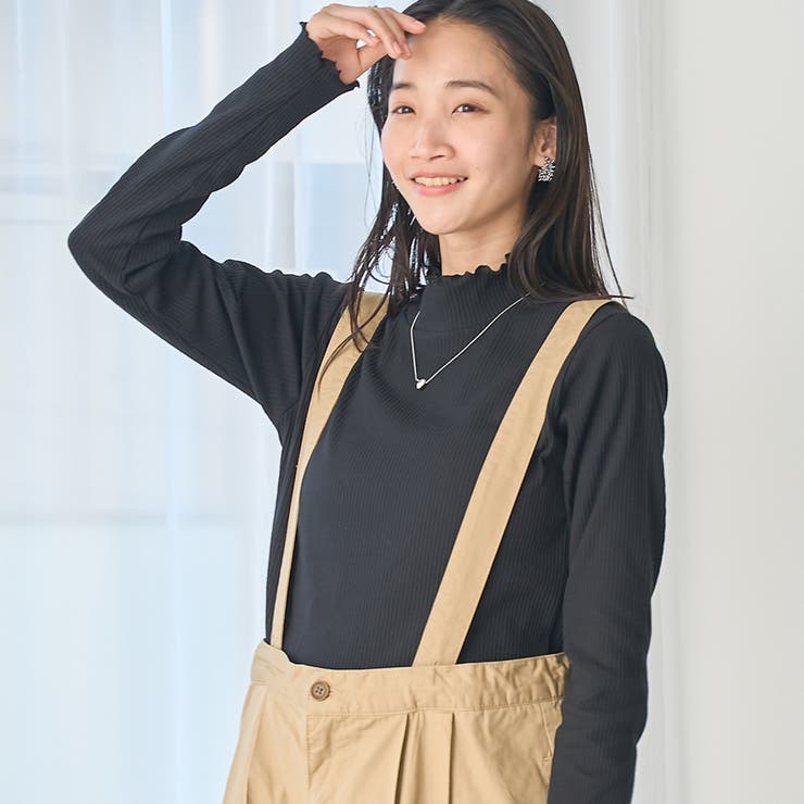 BLACK | メロータートル ロングスリーブTシャツ（WEB限定カラー） | coen【women】