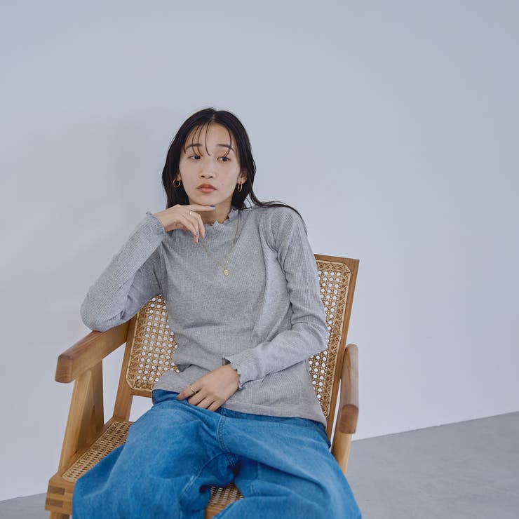 MD.GRAY | メロータートル ロングスリーブTシャツ（WEB限定カラー） | coen【women】