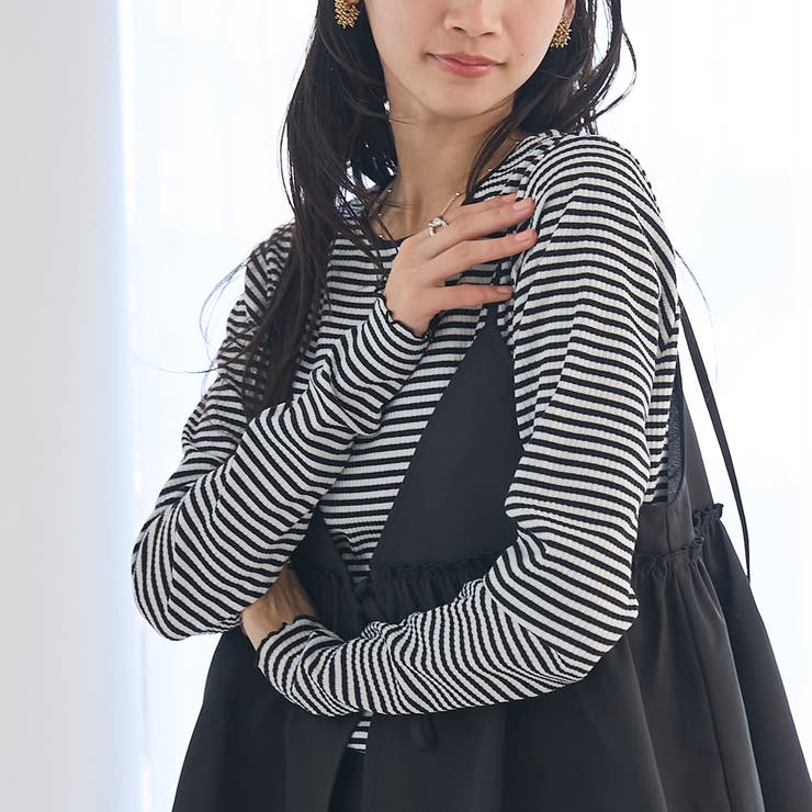 メロー袖 クルーネック ロングスリーブTシャツ | coen【women】 | 詳細画像22 
