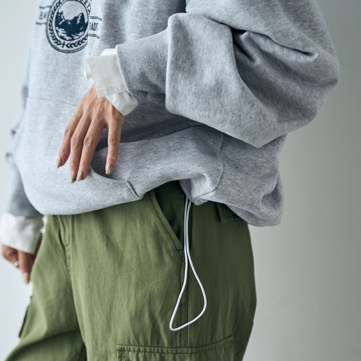 ロゴプリントカンガルーポケット裏毛スウェット | coen【women】 | 詳細画像17 