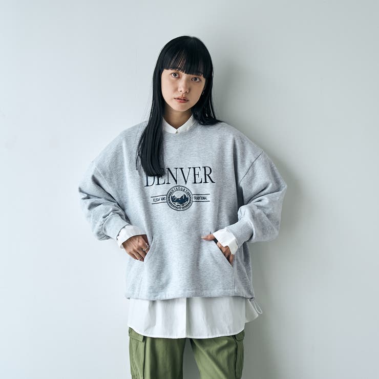 ロゴプリントカンガルーポケット裏毛スウェット | coen【women】 | 詳細画像18 