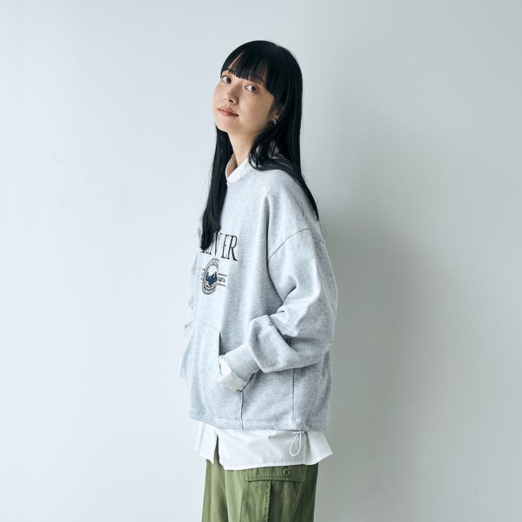 ロゴプリントカンガルーポケット裏毛スウェット | coen【women】 | 詳細画像19 