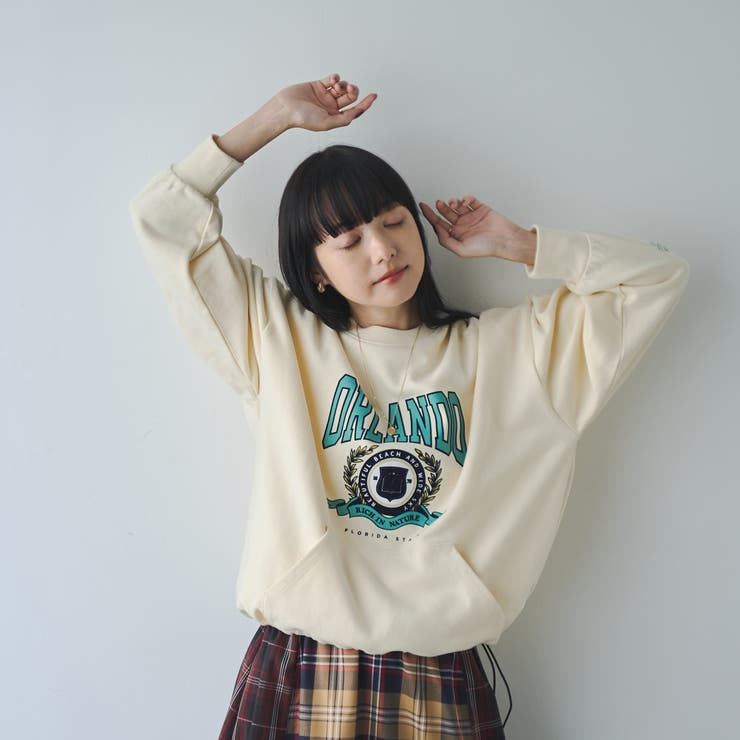 ロゴプリントカンガルーポケット裏毛スウェット | coen【women】 | 詳細画像4 