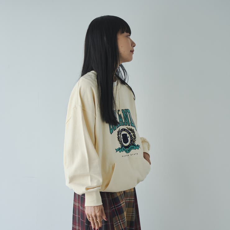 ロゴプリントカンガルーポケット裏毛スウェット | coen【women】 | 詳細画像5 