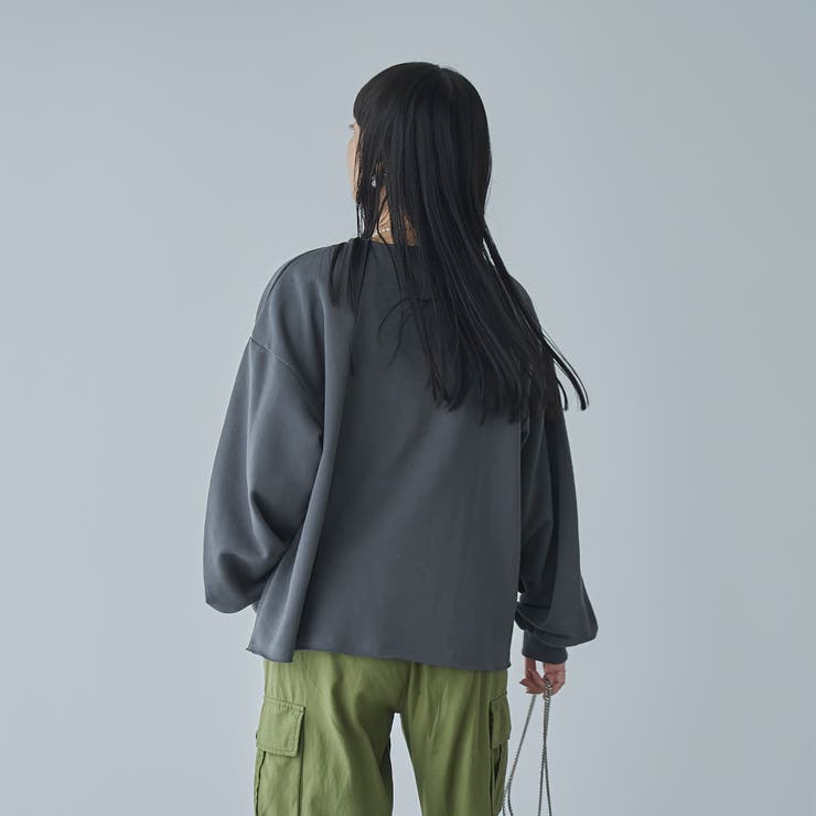 アソートロゴ刺繍裏毛クルーネックスウェット | coen【women】 | 詳細画像12 