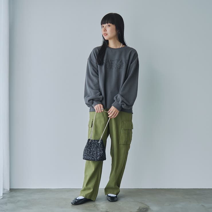 アソートロゴ刺繍裏毛クルーネックスウェット | coen【women】 | 詳細画像13 