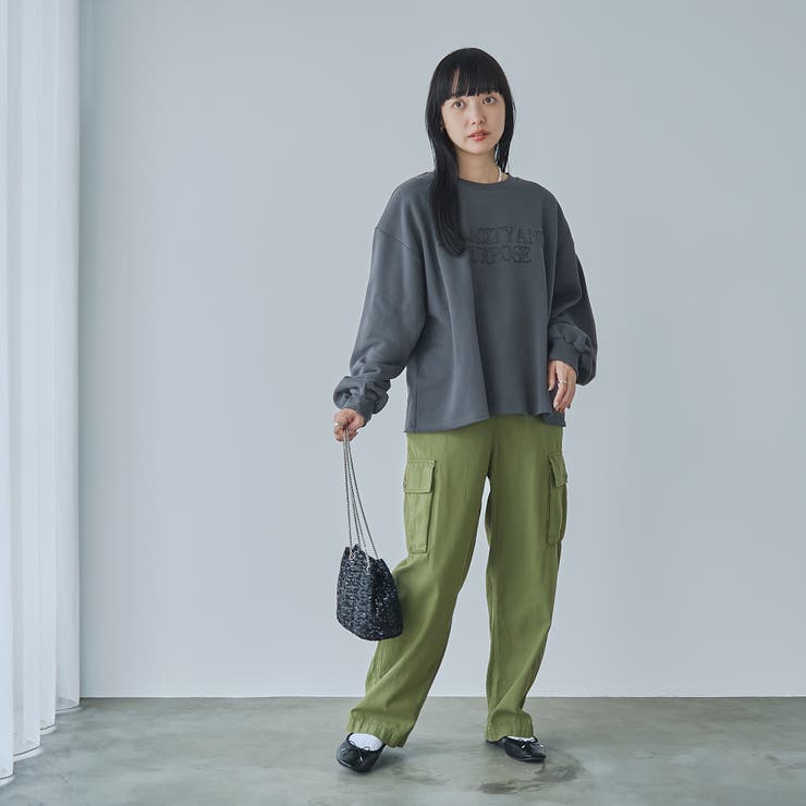 アソートロゴ刺繍裏毛クルーネックスウェット | coen【women】 | 詳細画像15 