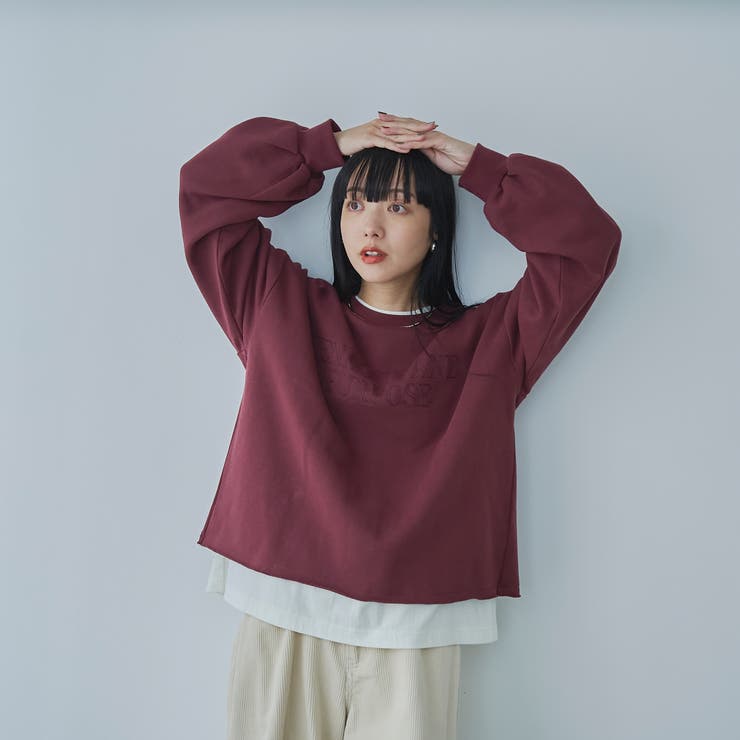 アソートロゴ刺繍裏毛クルーネックスウェット | coen【women】 | 詳細画像17 