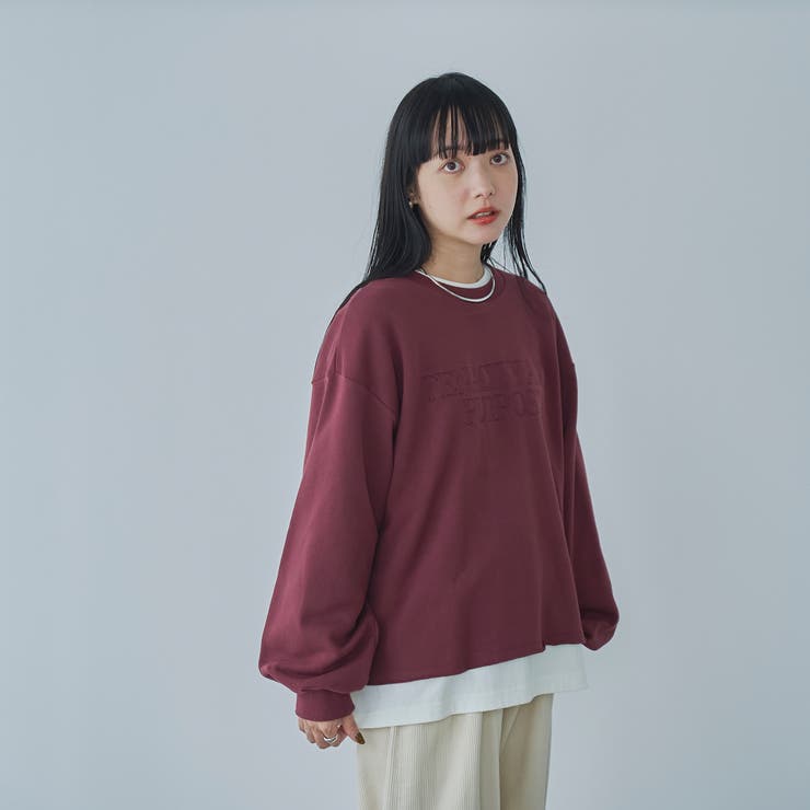 アソートロゴ刺繍裏毛クルーネックスウェット | coen【women】 | 詳細画像18 