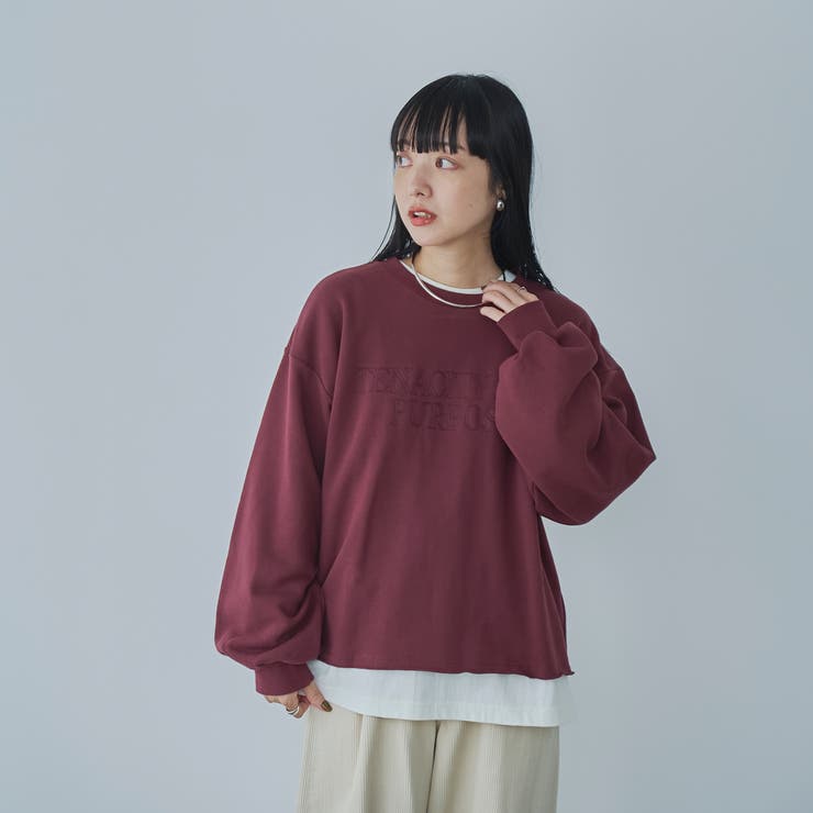 アソートロゴ刺繍裏毛クルーネックスウェット | coen【women】 | 詳細画像19 