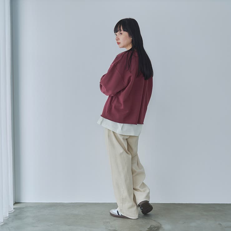 アソートロゴ刺繍裏毛クルーネックスウェット | coen【women】 | 詳細画像21 