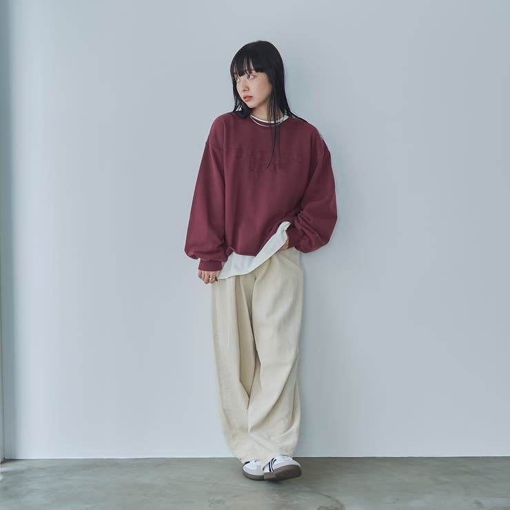 アソートロゴ刺繍裏毛クルーネックスウェット | coen【women】 | 詳細画像22 