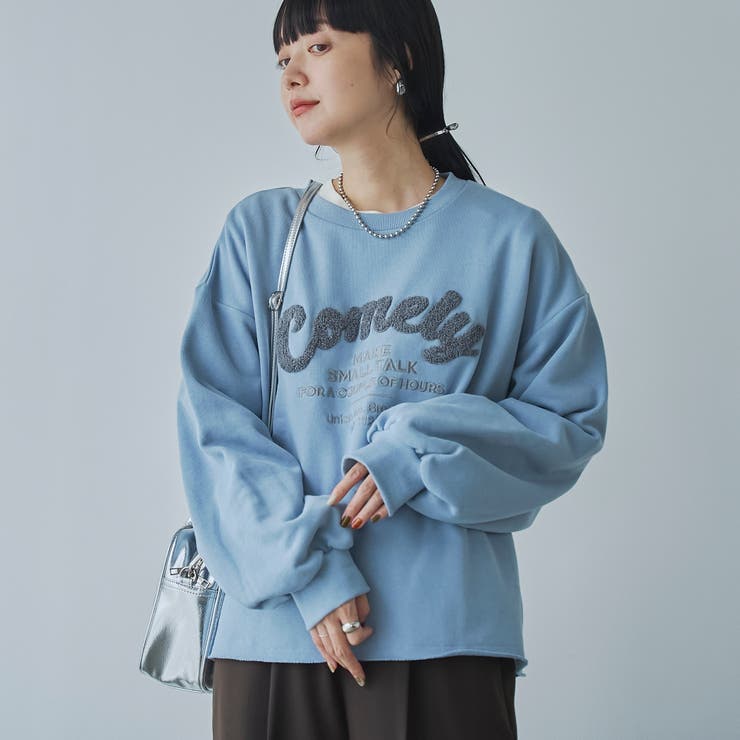 アソートロゴ刺繍裏毛クルーネックスウェット | coen【women】 | 詳細画像23 