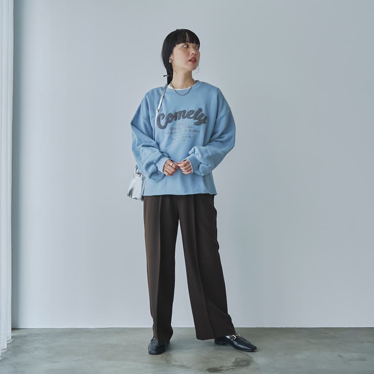アソートロゴ刺繍裏毛クルーネックスウェット | coen【women】 | 詳細画像27 