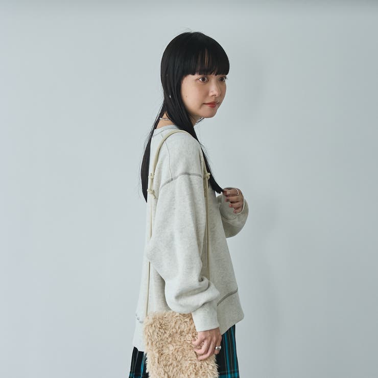 Penneys（ぺニーズ）別注モチモチ裏起毛クルーネックスウェット | coen【women】 | 詳細画像4 