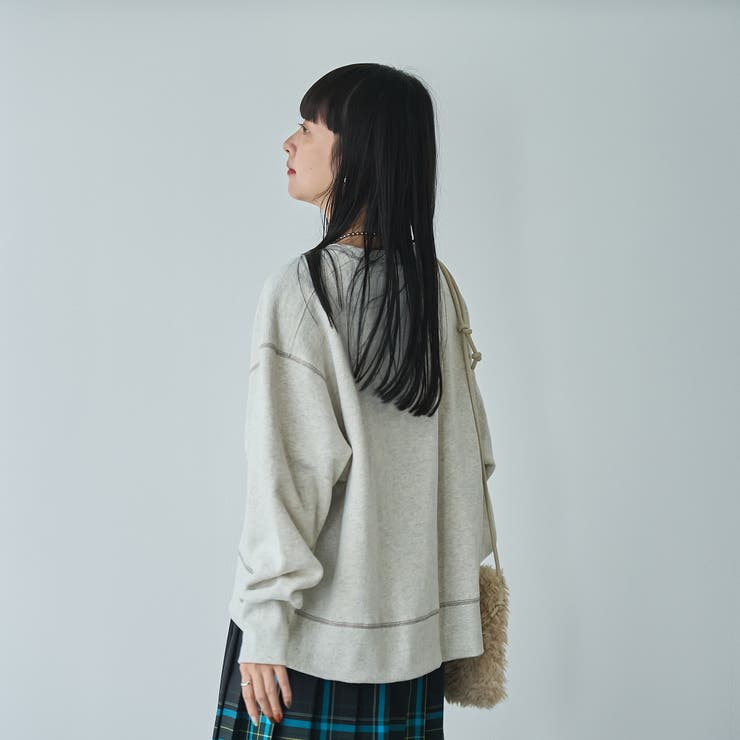 Penneys（ぺニーズ）別注モチモチ裏起毛クルーネックスウェット | coen【women】 | 詳細画像5 