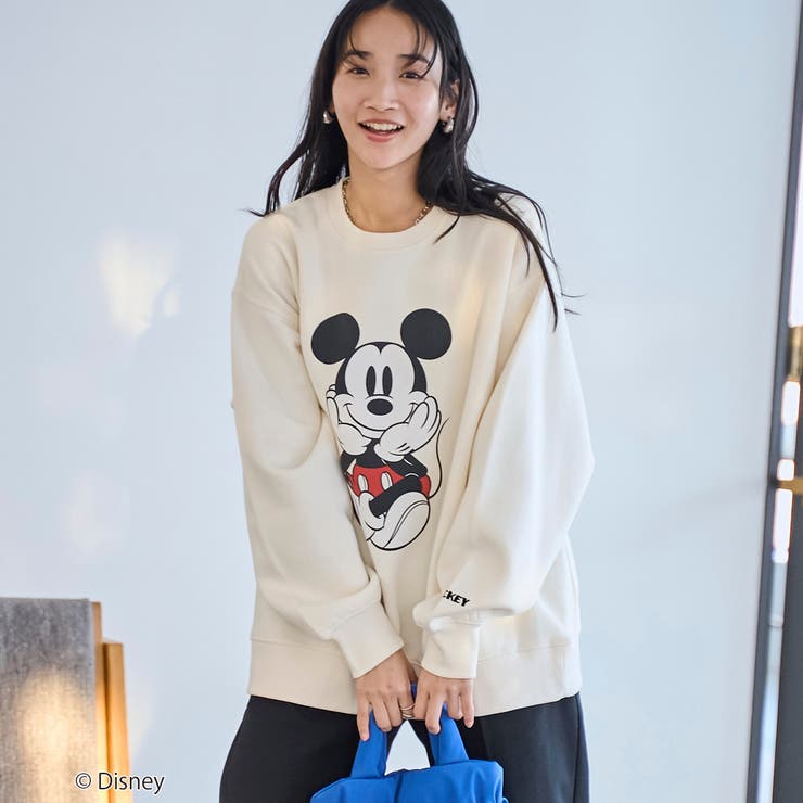 Disney／ディズニー】coen限定 裏起毛BIGプリントスウェット[品番