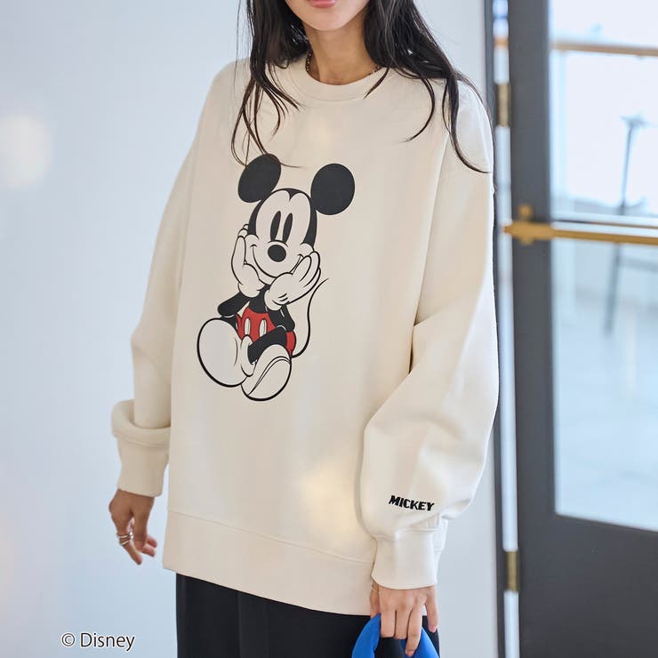 Disney／ディズニー】coen限定 裏起毛BIGプリントスウェット