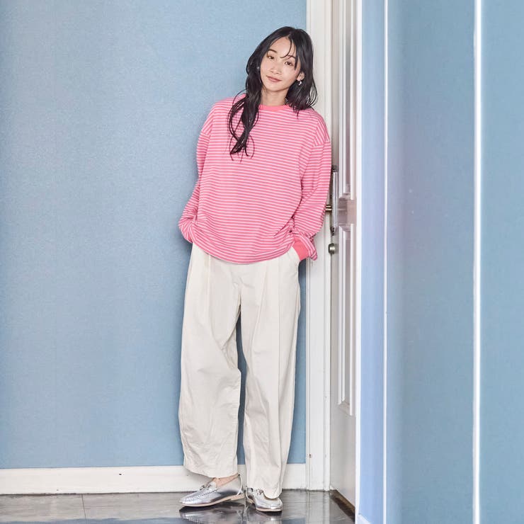 【WEB限定】USAコットンレトロボーダーTシャツ | coen【women】 | 詳細画像12 