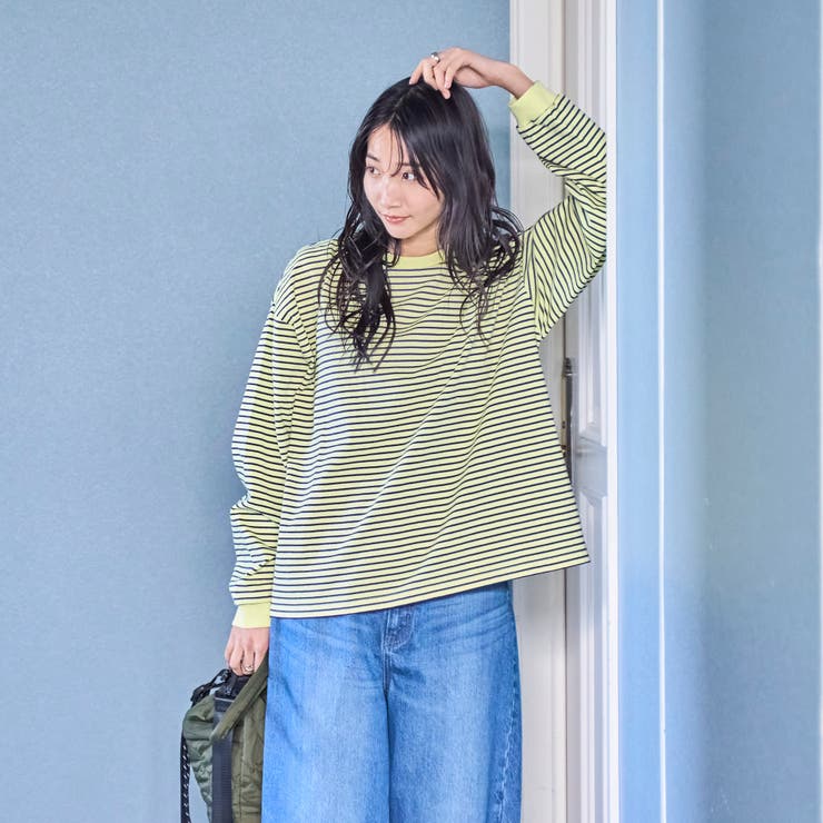 【WEB限定】USAコットンレトロボーダーTシャツ | coen【women】 | 詳細画像14 