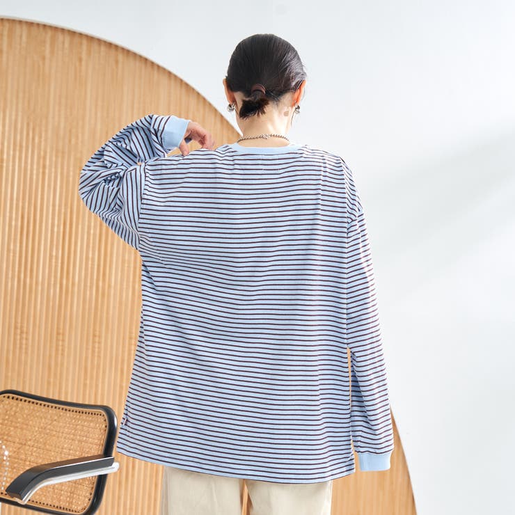 【WEB限定】USAコットンレトロボーダーTシャツ | coen【women】 | 詳細画像18 