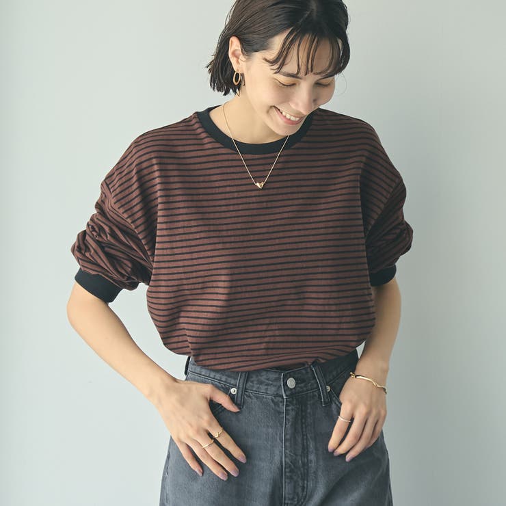 【WEB限定】USAコットンレトロボーダーTシャツ | coen【women】 | 詳細画像26 