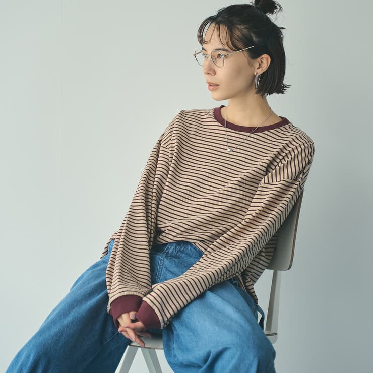 【WEB限定】USAコットンレトロボーダーTシャツ | coen【women】 | 詳細画像28 