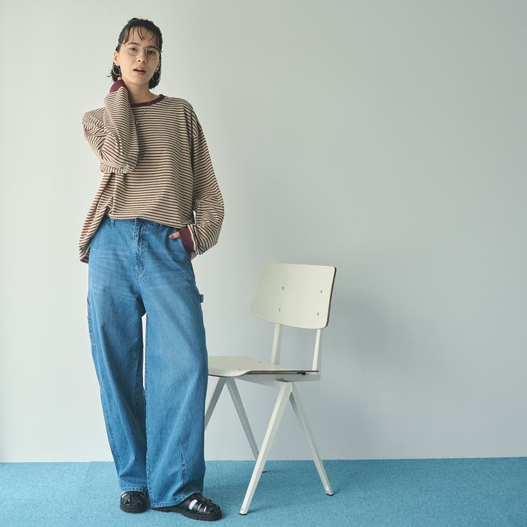 【WEB限定】USAコットンレトロボーダーTシャツ | coen【women】 | 詳細画像29 