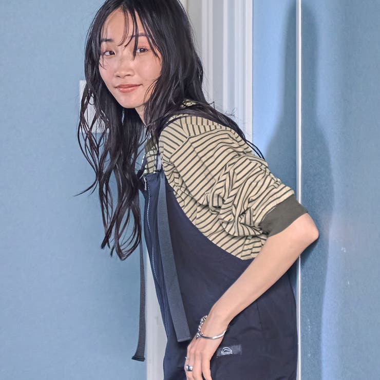 BEIGE | 【WEB限定】USAコットンレトロボーダーTシャツ | coen【women】