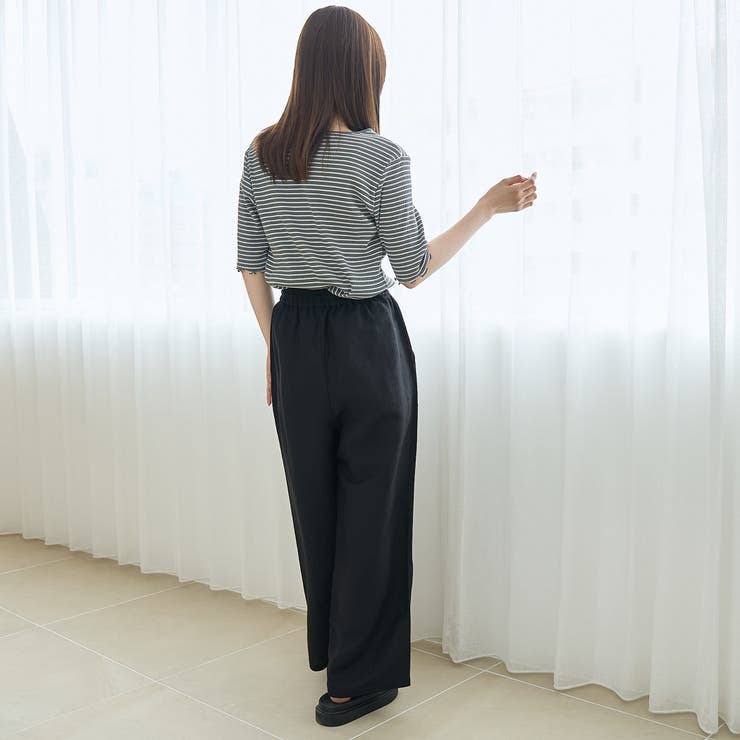 メロークルー 半袖リブTシャツ | coen【women】 | 詳細画像19 