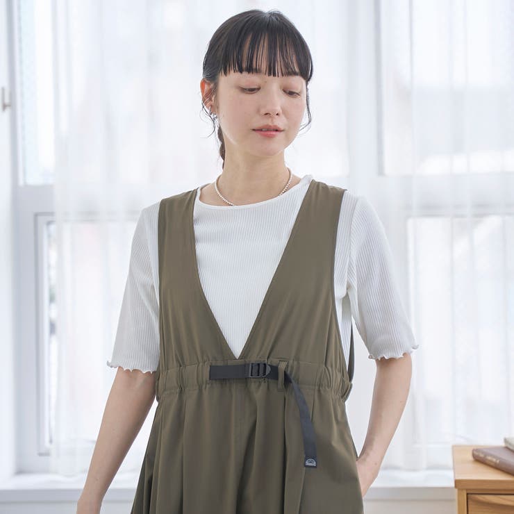メロークルー 半袖リブTシャツ | coen【women】 | 詳細画像4 